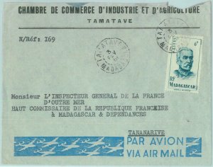 88887 - MADAGASCAR - postal history - local mail letter from TAMATAVE 1951-