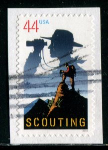 4472 US 44c Scouting SA, used on paper