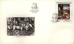 Czechoslovakia, First Day Cover, Art