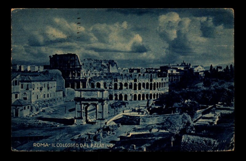 Italy 1922 View of Colosseum PPC / Used - L11101