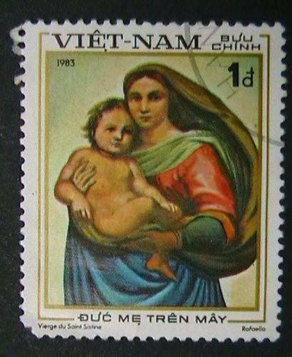 Vietnam - 1289C - Raphael: Sistine Madonna.