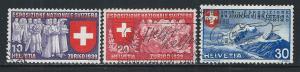 SWITZERLAND SC# 253-5 FVF/U 1939