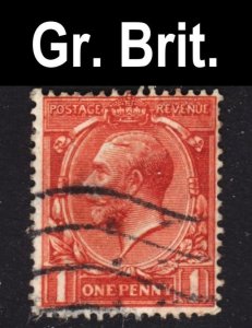 Great Britain Scott 160 wtmk 33 UNCATALOGUED ANILINE-TYPE INK ERROR F+ used.