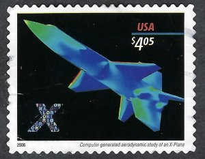 United States #4018 $4.05 X-Plane (2006). Priority mail. Used