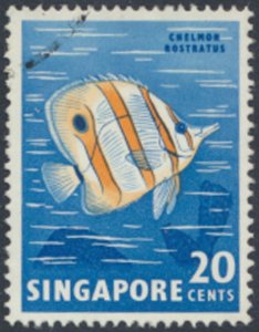 Singapore   SC#  58   Used  Fish  Marine Life  see details & scans
