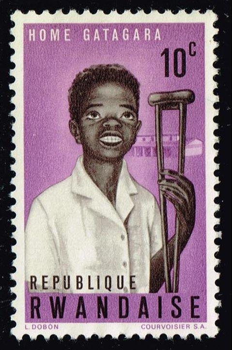 Rwanda #70 Boy with Crutches; Unused No Gum (0.25)