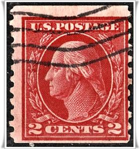 SC#444 2¢ Washington Coil (1914) Used