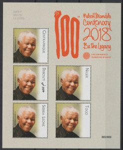 2018 Nelson Mandela Common Issue FACE VALUE VARIETY OMITTED 100 Years -
