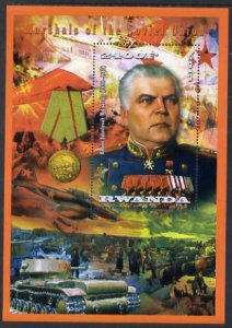 RWANDA - 2013 - Marshal R. Malinovsky - Perf De Luxe Sheet - MNH -Private Issue