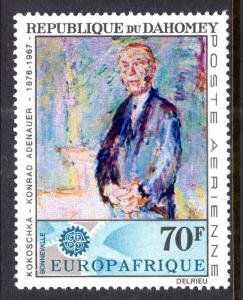 Dahomey #C58 MNH CV$2.00 Europafrique CEPT Adenauer