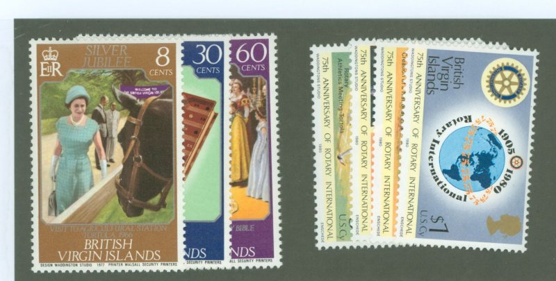 Virgin Islands #317-319/381-384  Single (Complete Set)