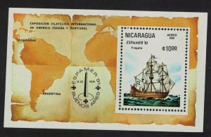 Nicaragua Frigate Ship MS 1981 MNH SC#C985 SG#MS2303