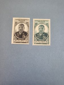 Stamps French West Africa Scott #15-6 h