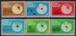 British Antarctic Territory 1982 QE2 Set Gondwana Umm  SG 103 - 108  ( M1142 )