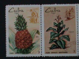 ​CUBA-1969- SC#1454a- AGRICULTURE-LOVELY FRUITS MNH STRIP VF LAST ONE