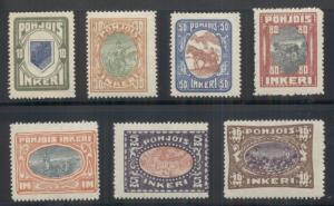 NORTH INGERMANLAND #8-14 Complete set, og, NH, VF, Facit $130.00