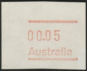 AUSTRALIA FRAMA 00.05 on blank / plain paper MNH...........................65721