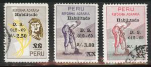 Peru  Scott  510-511 used stamp set