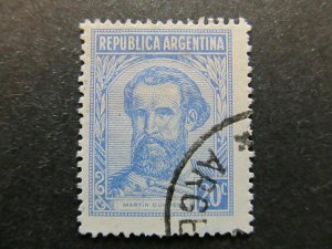 A4P29F56 Argentina 1935-51 Wmk RA in Sun 20c Used-