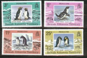 British Antarctic Territory Scott 72-75 MNH**  Penguins