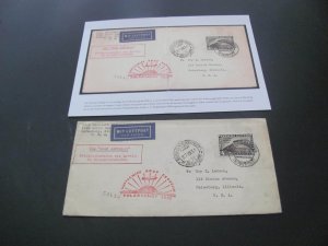 GERMANY 1931 COVER CERT. SCHLEGEL SC C42 POLAR ZEPPELIN FLIGHT XF 1100 EURO(120)