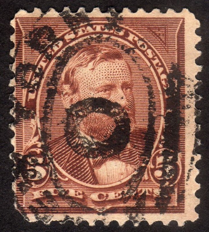 1895, US 5c, Grant, Used, Sc 270