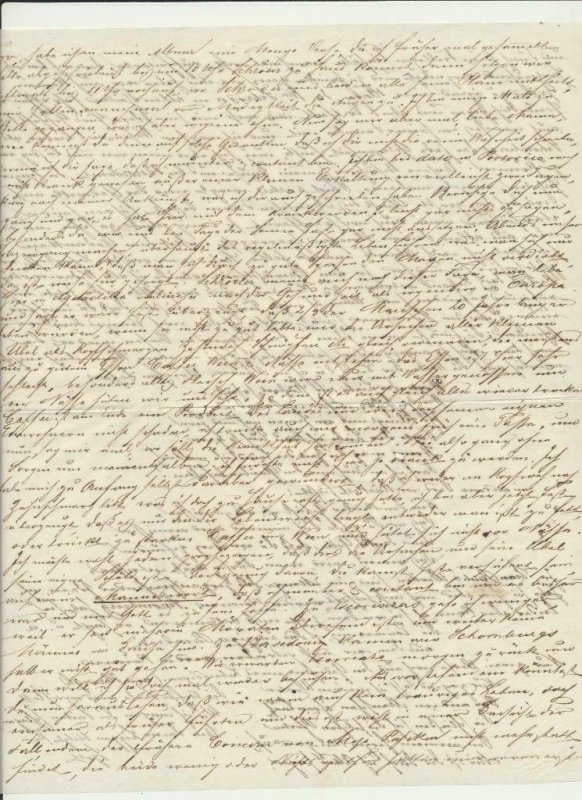 PUERTO RICO-GERMANY 1847 LETTER BRITISH PO IN SAN JUAN VIA ST THOMAS & S'HAMPTON