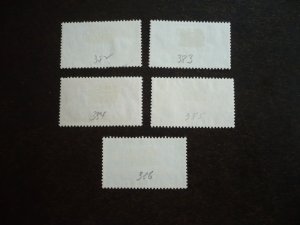 Stamps - Norway - Scott# 382-386 - Used Set of 5 Stamps