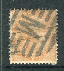 INDIA; 1865 early classic QV Wmk. issue fine used 2a. value + POSTMARK