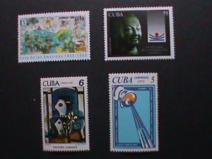 ​CUBA-FOUR PICTORIAL CUBA STAMPS MNH-VF WE SHIP TO WORLD WIDE.  WE COMBINED