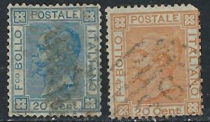 Italy 35-36 Used 1867-77 issues (ak4258)