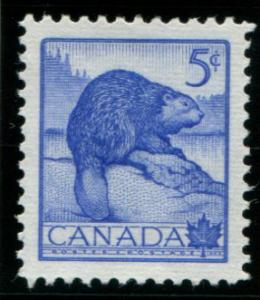 336 Canada 5c Beaver, used