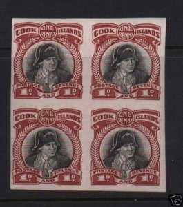 Cook Islands #85 XF/NH Imperf Block