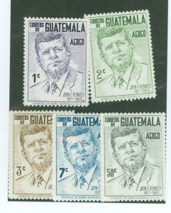 Guatemala #C299-303 Mint (NH) Single (Complete Set)