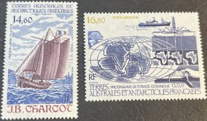 FRENCH SOUTHERN & ANTARCTIC TER.# C96-C97-MINT/NH--COMPLETE SET--AIR-MAIL-1987