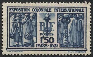 FRANCE 1931 Sc 262 Unused 1.50f  VF, Colonial Exposition