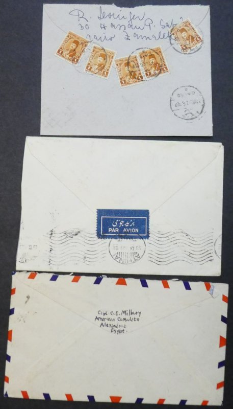 EDW1949SELL : EGYPT Collection of 14 covers & 2 Post cards.