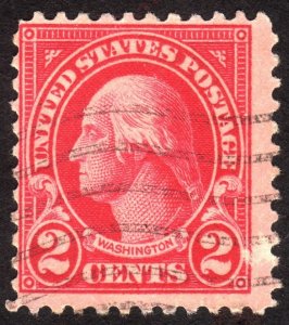 1923, US 2c, Washington, Used, Sc 554