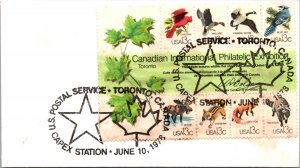 United States, Foreign Destinations, United States First Day Cover, Canada, A...