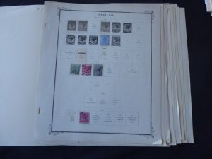 Gibraltar 1886-1967 Stamp Collection on Album Pages