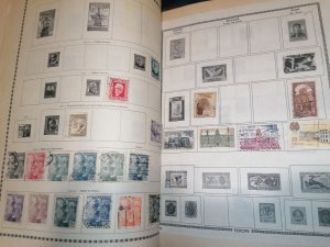 Old Yvert album with many stamps inside