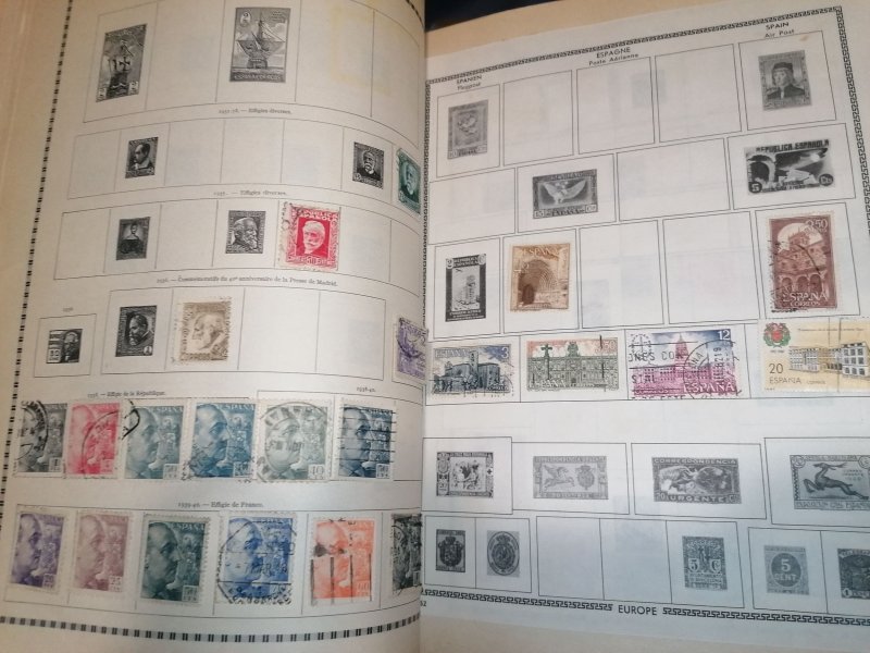 Old Yvert album with many stamps inside