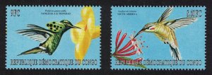 DR Congo Hummingbirds 2v 2000 MNH MI#1487-1488