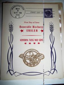 Honorable Discharge Emblem postcard