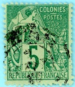 French Colonies, Scott #49, Used