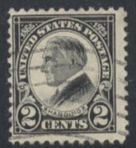 US Stamp #610 Warren G. Harding Memorial Issue 1923