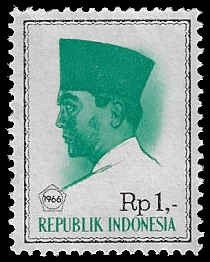 Indonesia #680 MNH; 1r President Sukarno (1966)