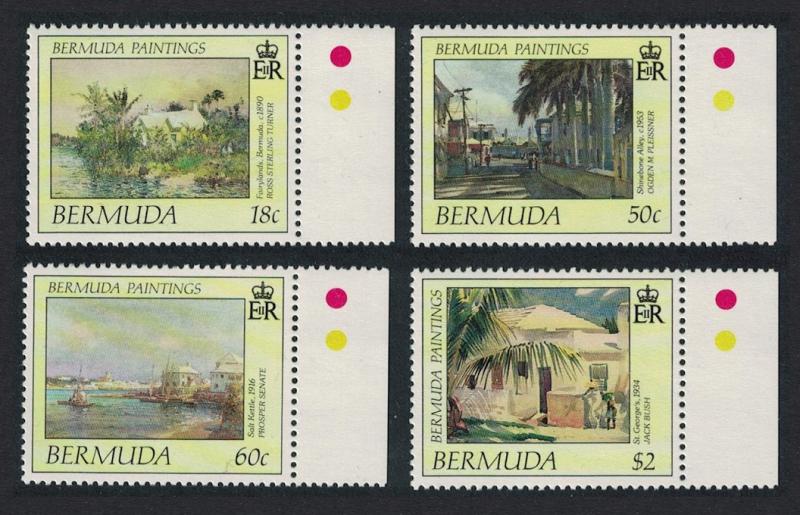 Bermuda Bermuda Paintings 2nd series 4v Right Margins SG#607-610