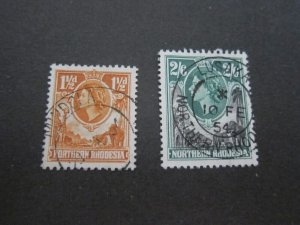 Northern Rhodesia 1953 Sc 63,67 FU