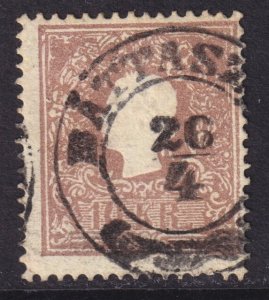 Austria - 1858 - Scott #10 - used - BATTASZEK pmk Hungary